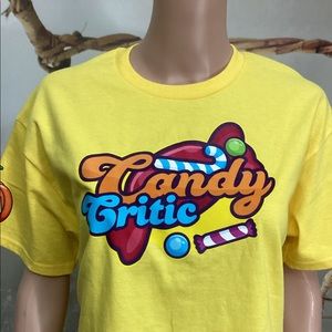 Candy critic Printed T-shirt. Unisex